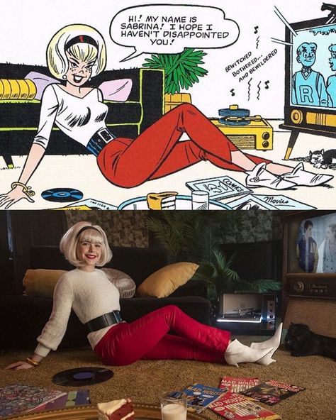 The Chilling Adventure Of Sabrina Art, Greendale Sabrina, The Chilling Adventure Of Sabrina, Iconic Witches, Nana Fine, Sabrina Spellman Style, Sabrina Cast, Sabrina Witch, Chilling Adventures Of Sabrina