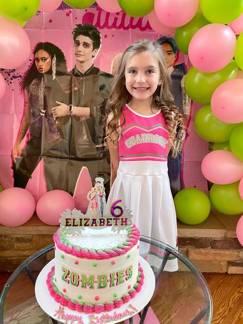 Zombies Birthday Cake Disney, Zombies Disney Party Ideas, Zombie Disney Cake, Disney Zombies Birthday Cake, Zombies Disney Party, Zombies 2 Disney Party, Disney Zombies Party Ideas, Disney Zombies Birthday, Zombies Birthday Cake