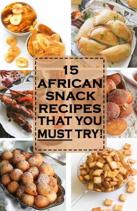 Most Popular African Snacks and appetizers you can easily make at home - Africa has a number of wonderful and scrumptious snacks derived from it's eclectic mix of Cultures and Traditions. South African Snacks, African Snacks, African Recipes Nigerian Food, Ghanaian Food, African Dessert, West African Food, Nigerian Recipes, Africa Food, African Cooking