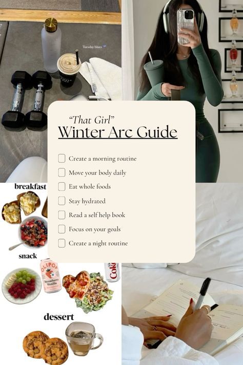 Winter Arc Morning Routine, Winter Routine Aesthetic, The Winter Arc, Winter Arc Routine, Winter Arc Vision Board, December Self Care, Winter Arc Motivation, 2025 Aura, Winter Vision Board