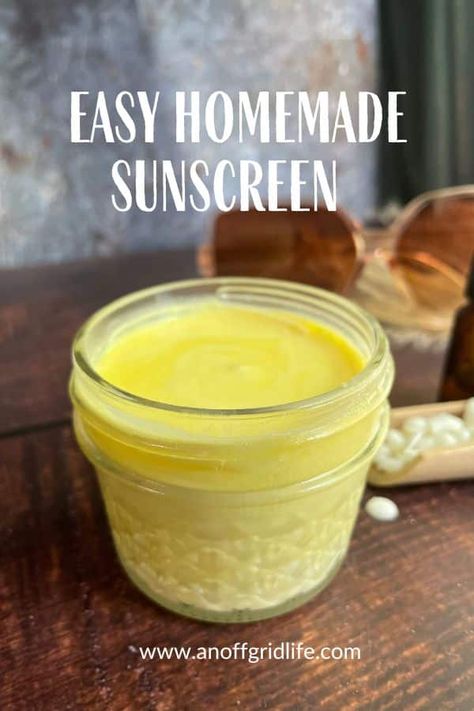 Home Made Sunscreen Lotion, How To Make Sunscreen At Home, Diy Sunscreen Natural, Tallow Sunscreen Recipe, Homemade Sunscreen Natural, Diy Sunblock, Sunscreen Recipe, Survival Preparedness, Diy Coconut Oil