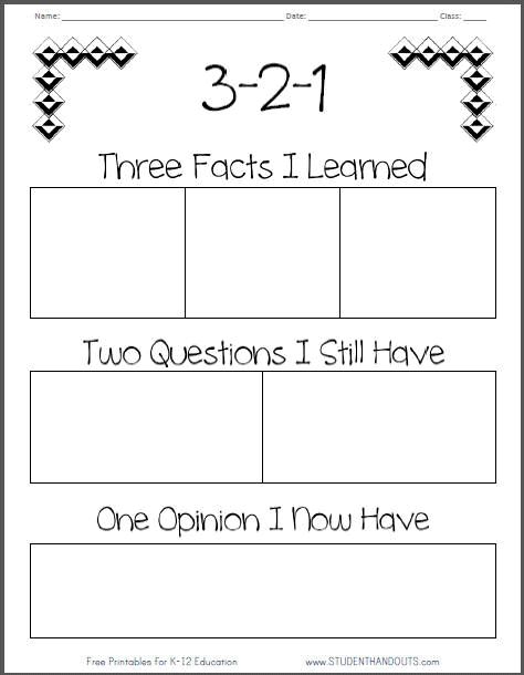 3-2-1 ELA English Language Arts Reading Closure Activity - could be used for any 2nd language learning (translate and use for Spanish language building) Assessment For Learning, Science Tools, 3rd Grade Reading, Formative Assessment, Reading Workshop, Homeschool Science, Teacher Tools, English Language Arts, School Reading