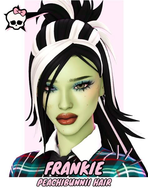 #sims4cc Sims 4 Cute Eyes, Sims 4 Skunk Hair, Sims Cc Monster High, Sims 4 Hair Dye Cc, Sims 4 Hime Cut Cc, Sims 4 Big Hair, Sims 4 Monster Cc, Sims 4 Monster High Cc, Angel Widget