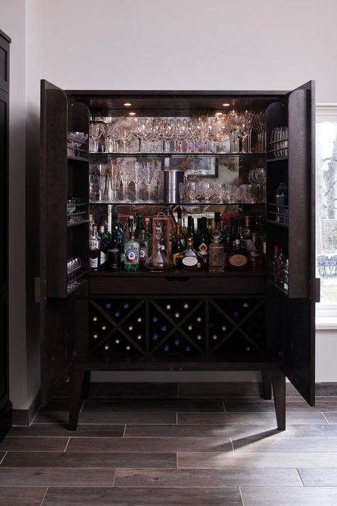 Cupboard Bar, Contemporary Kitchens, Gin Bar, Wine Racks, Wine Storage, Contemporary Kitchen, Home Bar, Of Course, Living Room Kitchen