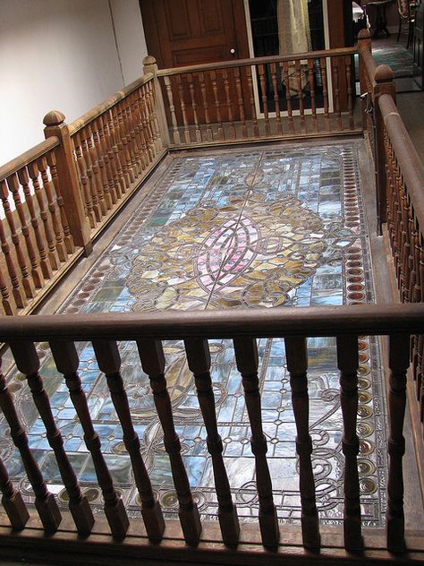 Victorian Skylight - Wheeling, WV | by Ryan Stanton Victorian Skylight, Stained Glass Skylight, Victorian Details, Glass Skylight, I Love Mirrors, Wheeling Wv, Roof Lantern, Country Roads Take Me Home, Victorian Cottage