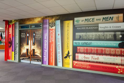 School Reception, Michael Morpurgo, Wall Design Ideas, Books Wall, Must Read Books, Schools Around The World, Writing Competition, Book Wall Art, Studying Library