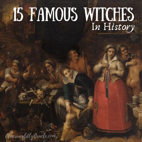 Famous Witches In History, Wiccan History, Witches In History, History Of Witches, Witch Info, Witch Of Endor, Ancient Witch, Famous Witches, Witchcraft History