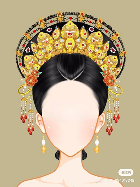 Qing Dynasty Hair, Ancient Aesthetic, Ruyi's Royal Love In The Palace, Chinese Traditional Costume, Game Dresses, Qing Dynasty, Chinese Culture, Hair Dos, Hair Designs