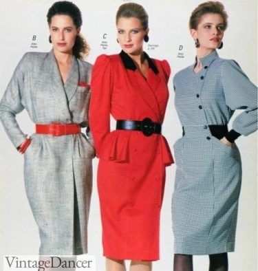 1980s Yuppie Fashion, Womens 80s Outfits, 1986 Fashion Women, 80s Fashion For Women Dresses, 80s Power Suit For Women, 80s Elegant Fashion, 80s Office Fashion, 1980s Womens Fashion, Early 80s Fashion