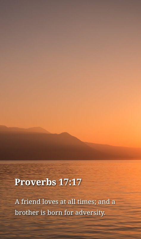 Proverbs 17, Proverbs 17 17, Favorite Scriptures, God Loves Me, Christian Living, Scripture Verses, Proverbs, Bible Quotes, Verses