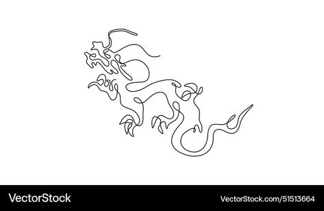 Chinese Dragon Design, New Year Symbols, Design Silhouette, Dragon Design, Chinese Dragon, Png Images, Adobe Illustrator, Vector Images, Hand Drawn