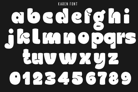 Funny Fonts, Artsy Fonts, Cool Fonts Alphabet, Design Typeface, Cute Fonts Alphabet, Fonts Handwriting Alphabet, Bubble Letter Fonts, Funny Typography, Dingbat Fonts