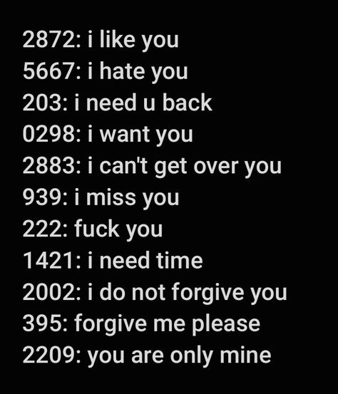 Numbers With Meanings Tiktok, Numbers That Mean I Love You, Love Numbers Code, Code Number With Meaning Love, Swipe Pictures For Tiktok, Code Number With Meaning, Number Codes Secret With Meaning, Secret Codes With Meaning, Apps U Need