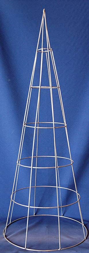 Amazon.com : Topiary Art Works Christmas Tree Cone Wire Form - 36" : Garden & Outdoor Ornament Holder, Cone Trees, Buy Christmas Tree, Cone Christmas Trees, Tomato Cages, Metal Christmas Tree, Holiday Mood, Metal Products, Tree Lighting