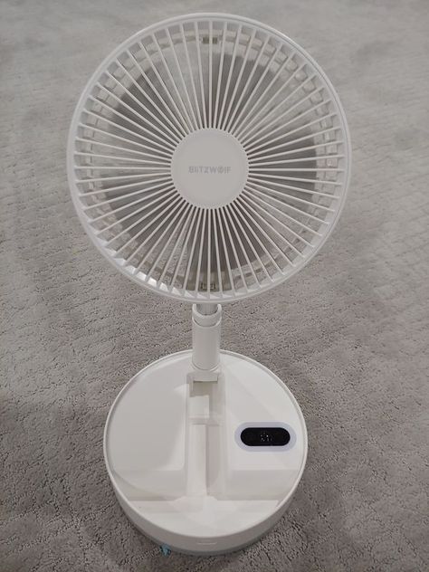 BlitzWolf BW-FUN7 oscillating rechargeable fan review Camping Materials, Rechargeable Fan, Pedestal Fan, School Survival, Desk Fan, Cute Couple Wallpaper, Fan Motor, Latest Gadgets, Couple Wallpaper