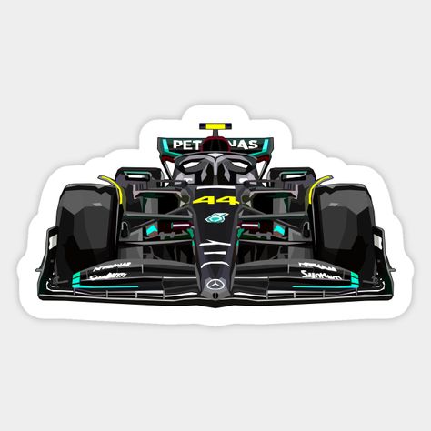 W14 Vector Art of Car 44 Lewis Hamilton. For fans of Formula 1 -- Choose from our vast selection of stickers to match with your favorite design to make the perfect customized sticker/decal. Perfect to put on water bottles, laptops, hard hats, and car windows. Everything from favorite TV show stickers to funny stickers. For men, women, boys, and girls. F1 Laptop Stickers, F1 Phone Case Stickers, Mercedes Stickers F1, Car Sticker Ideas Decals, Formula One Stickers, F1 Stickers Printable, Lewis Hamilton Stickers, Lewis Hamilton Car, Formula 1 Stickers