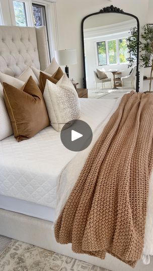 39K views · 5.9K reactions | HOME \ styling my cozy bed for the fall season💁🏻‍♀️ Adding in some browns to warm up the space🤎🤎 SO many great classic bedding finds from Amazon and Target👌🏻 Here’s what I used today👇🏻
+ sheets (35% off code: CE-SBKLIVING)
+ cotton quilt
+ sleeping pillows
+ silk pillow case
+ linen duvet
+ fluffy duvet insert
+ brown knit bed blanket
+ velvet brown pillows ($17!!)
+ printed pillow 

Comment BEDDING below to receive a DM with the link to shop this post on my LTK ⬇ https://liketk.it/4TUMG 

#fallbedroom #bedmaking #beddings #beddingdecor #amazonfinds #amazonhome #amazonfind #bedroomdecor #bedroominspo | Kasey Dixon Townhome Remodel, Fluffy Duvet Insert, Knit Bed, Sleeping Pillows, Classic Bedding, Silk Pillow Case, Fluffy Duvet, Brown Bed, Fall Bedroom