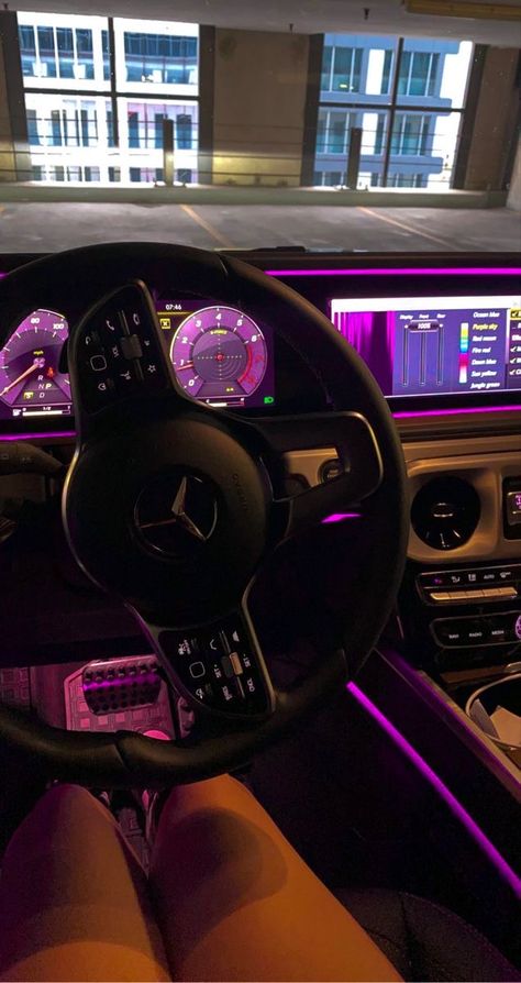 مرسيدس بنز, Whatsapp Wallpaper Cute, Dream Cars Mercedes, Luxury Car Interior, Girly Car, Car Goals, Car Led Lights, Car Aesthetic, Led Strip Lights