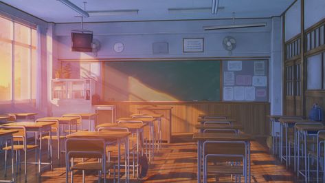 ArtStation - Japanese Classroom Japanese Classroom Background, Anime Classroom Aesthetic, Japanese Classroom Aesthetic, Anime Classroom Background, Fall Notion, School Aesthetic Classroom, Stream Wallpaper, Notion School, Japanese Classroom