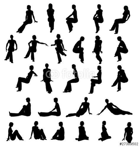 donne sedute Black Human Figure Architecture, Human Figure Silhouette, Sitting Sillouhette, Person Sitting Silhouette, Two People Sitting Together Drawing, People Sillhoute, Sitting Woman Drawing, Woman Sitting Drawing, Silouette Drawings Person