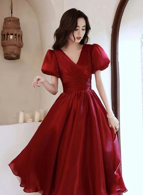 [Promotion] 29 Best Red Homecoming Dresses Ideas To Copy This Autumn #redhomecomingdresses Satin V-neck Banquet Dress, Elegant Red V-neck Party Dress, Red V-neck Evening Dress For Prom, Red V-neck Evening Dress For Banquet, Red V-neck Wedding Dress, Satin V-neck Evening Dress For Cocktail, Red V-neck Banquet Dress, Elegant Red V-neck Dress For Formal Occasions, Elegant A-line V-neck Dress For Banquet