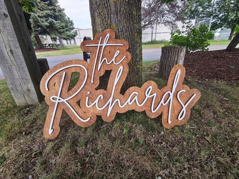 Guest Book Signage, Sweetheart Table Sign, Last Name Wood Sign, Large Wedding Signs, Wooden Backdrop, Wooden Backdrops, Wood Backdrop, Unique Bridal Shower, Wooden Name Signs