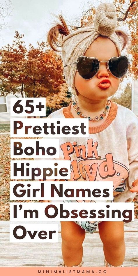 Looking for some cute, boho baby names for your little girl? *This* is the ultimate collection of earthy, nature inspired baby names. So get your baby names list ready and add these totally unique, uncommon and whimsical baby names rn! Unique Baby Names List, Boho Girl Names, Hippie Girl Names, Country Baby Girl Names, Nature Girl Names, Boho Baby Names, Western Baby Names, Uncommon Girl Names, Hippie Names