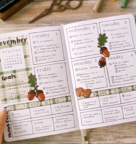 November Bujo, Bullet Journal Hand Lettering, Organization Bullet Journal, Bullet Journal Ideas Templates, Creating A Bullet Journal, Bullet Journal Hacks, Bulletin Journal Ideas, Cool Journals, Bullet Journal Aesthetic