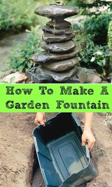 Garden Fountains Outdoor, Diy Water Feature, Diy Water Fountain, Diy Garden Fountains, Fountains Backyard, Diy Fountain, Backyard Water Feature, Waterfalls Backyard, Water Fountains Outdoor