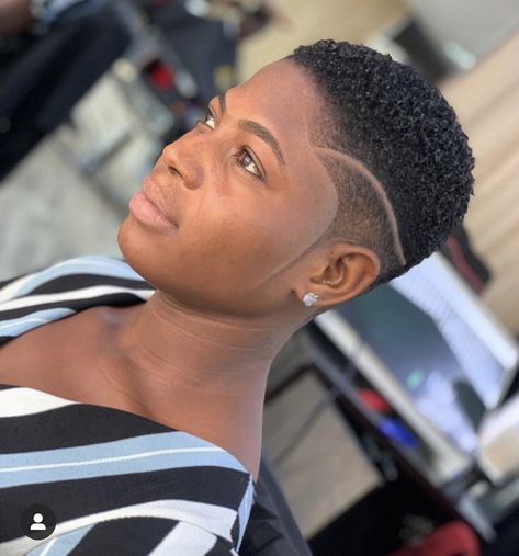 Lady Fade Haircut, Low Fade Women Black, Shape Up Haircut Women Black, Ladies Cut Haircuts African, Ladies Cut Short Hair African, Womens Fade Haircut Short Hair, Brush Cut For Black Women, Ladies Haircut Styles, Short Shaved Hair