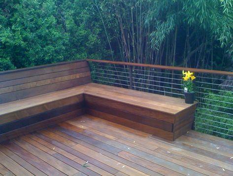 Deck Benches With Backs Pergola Furniture, Bench Building Plans, Patio Benches Seating, Deck Benches, Deck Bench Seating, Wooden Deck Designs, Deck Bench, Deck Seating, Bench With Back