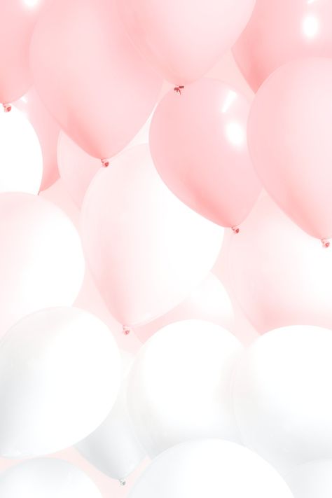 Festive pastel pink balloon background | free image by rawpixel.com / kwanloy Make Balloon Garland, Balloon Aesthetic, Iphone Wallpaper Backgrounds, Balloon Vector, Mobile Wallpaper Iphone, Happy Frames, Baby Shower Balloon Arch, How To Make Balloon, Balloons Photography