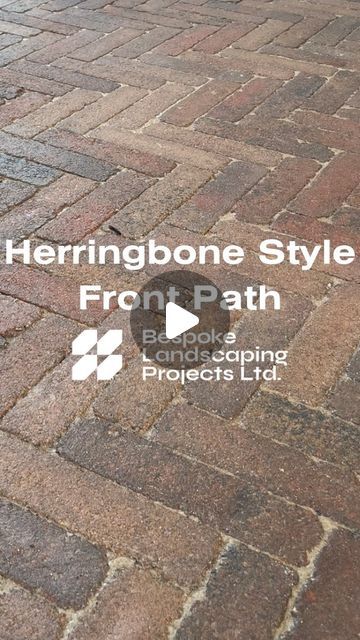 Bespoke Landscaping Projects Ltd by Aaron Wilson on Instagram: "Herringbone Style Path getting laid at a recent project 😍 #herringbone #herringbonepaving #herringbonepatio #paving #patio #path #landscaping #landscapersofinstagram #landscapeindustryspecialists #homeimprovement #tobermore #satisfying #viral #like #comment #follow #gardentransformation #grouting #prepwork #groundwork #grout" Block Paving Patio, Path Landscaping, Herringbone Brick, Front Path, Landscaping Projects, Better With You, Brick Paving, Block Paving, Garden Courtyard