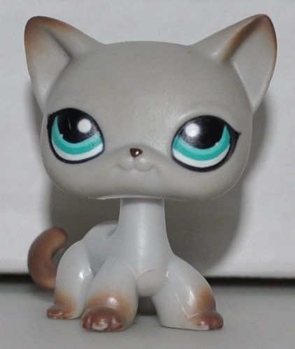 Amazon.com: Shorthair Cat #391 (Grey, Blue Eyes, Brown Accents) Littlest Pet Shop (Retired) Collector Toy - LPS Collectible Replacement Single Figure - Loose (OOP Out of Package & Print): Toys & Games Grey Blue Eyes, Lps Shorthair, Cute Lps, Lps Collection, Lps Accessories, Lps Cats, Lps Popular, Custom Lps, Lps Custom