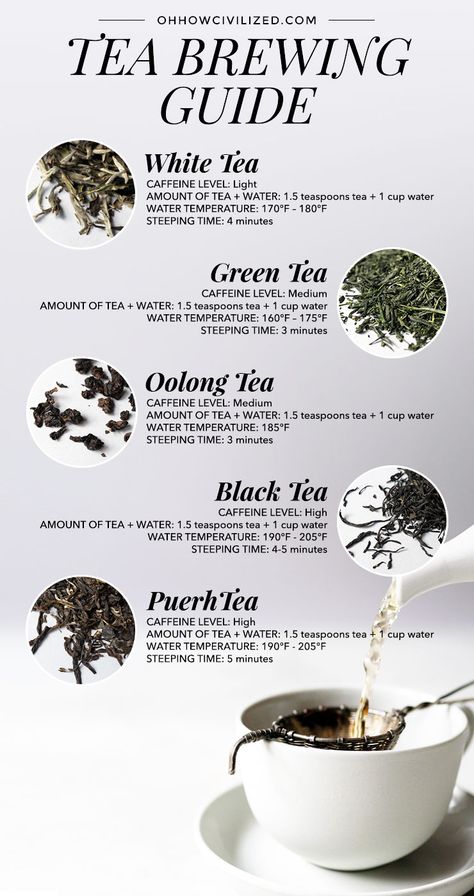 Tea Brewing Guide, Chinese Tea Set Traditional, Tea Menu Ideas, Tea Caffeine Levels, Tea Guide, Tea Room Design, Chinese Tea Pot, Tea Packaging Design, Asian Tea