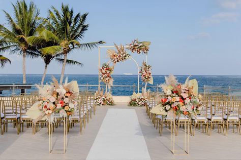 Dreams Riviera terrace ceremony Dreams Resort Cancun Wedding, Dreams Riviera Cancun Wedding, Ash Wed, Dreams Riviera Cancun, Riviera Cancun Wedding, Cancun Destination Wedding, Dreams Resorts, Oceanfront Wedding, To My Future Husband