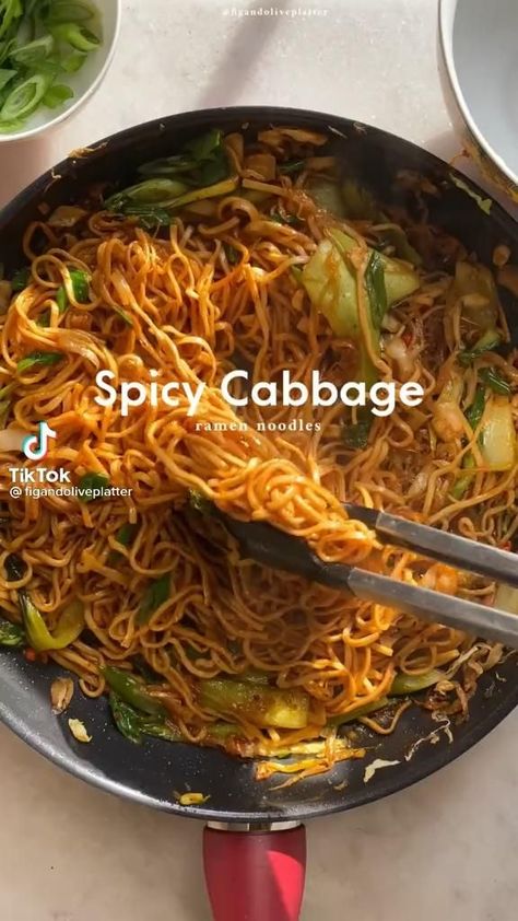 Pin by Cady Kreissl Kiuttu on Food [Video] | Easy meals, Vegetarian recipes, Healthy recipes Easy Lunches To Go, Spicy Cabbage Noodles, Black Noodles Recipe, Best Cookbooks Of All Time, Eat Piercings Chart, Ear Piercing Ideas Black, Piercing Ideas Classy, Ear Piercing Ideas Classy, Eat Piercings