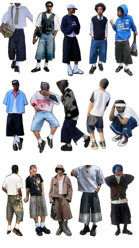 Mens Outfits Streetwear, Jorts Outfit, Men Streetwear Fashion, Guys Fashion Casual, Kilt Outfits, Tattoo Inspiration Men, Guys Fashion, Outfit Streetwear, Fashion Men Streetwear