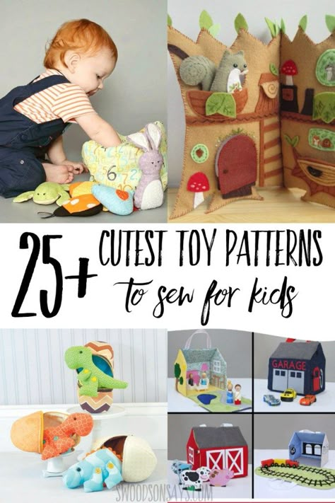 Toys To Sew, Toy Sewing Patterns, Handmade Kids Toys, Diy Sy, Felt Yarn, Toy Sewing, Free Toys, Handmade Baby Gifts, Baby Sewing Projects