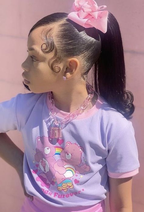 Cute Hairstyles For 10 Year, Middle School Hairstyles For Girls Black, Kids Barbie Ponytail, 6th Grade Hairstyles Black, Kids Weave Hairstyles, Hairstyles For 10 Year Girl Black, Weave Hairstyles For Kids, Picture Day Hairstyles For Kids Black, Creative Natural Hairstyles