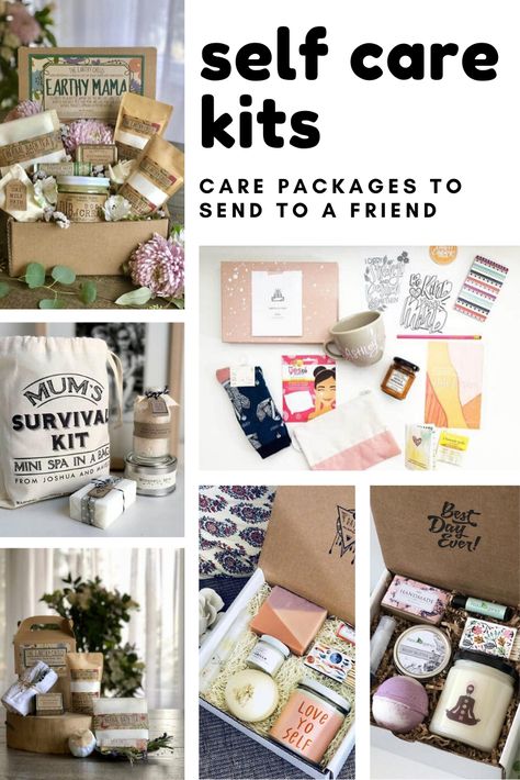 Self Care Kits, Self Care Kit, Coconut Milk Bath, Send To A Friend, Mini Spa, Package Ideas, Spa Gift Box, Care Box, Books For Moms