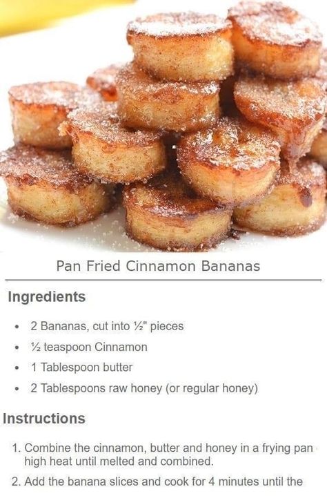 Fried Banana Recipes, Cinnamon Bananas, Banana Recipe, Icing Ideas, Delicious Deserts, African Recipes, Cinnamon Banana, Healthy Sweets Recipes, Banana Recipes