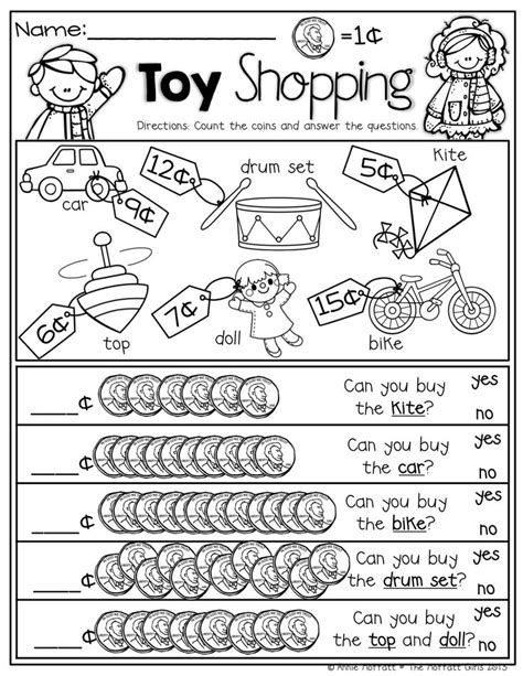 Counting Pennies Worksheet, Kindergarten Money Worksheets, Money Kindergarten, Counting Pennies, Math Money, Money Math Worksheets, Teaching Money, Money Math, Money Worksheets