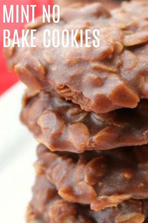 Mint No Bake Cookies, Six Sisters Andes Mint Cookies, Six Sisters Peanut Butter Cookies, No Bake Cookies No Cocoa Powder, Fudgy Mint Chocolate No Bake Cookies, S’mores No Bake Cookies, Oatmeal No Bake Cookies, Chocolate Oatmeal Cookies, Six Sisters Stuff