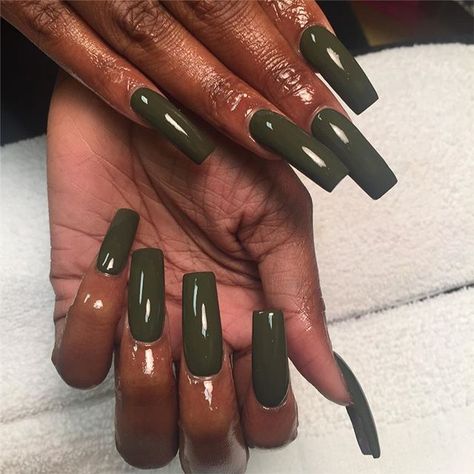 Girls Nails, Long Square Acrylic Nails, Artificial Nails, Square Acrylic Nails, Green Nails, Perfect Nails, Best Acrylic Nails, Long Acrylic Nails, Acrylic Nail Designs