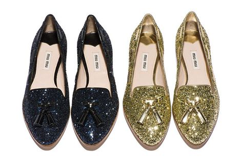 to die for Miu Miu moccasins Holiday Heels, Gold Loafers, Party Pumps, Awesome Shoes, Miu Miu Shoes, Harper's Bazaar, Crazy Shoes, Shoe Obsession, Shoe Game