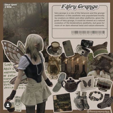 Fairy Grunge Colour Palette, Faerie Grunge Aesthetic, Fairy Grunge Aesthetic Posters, Goblin Grunge, Faerie Grunge, Fairy Grunge Mood Board, Fairy Grudge Aesthetics Outfit, Gothic Fairycore, Fairy Wardrobe