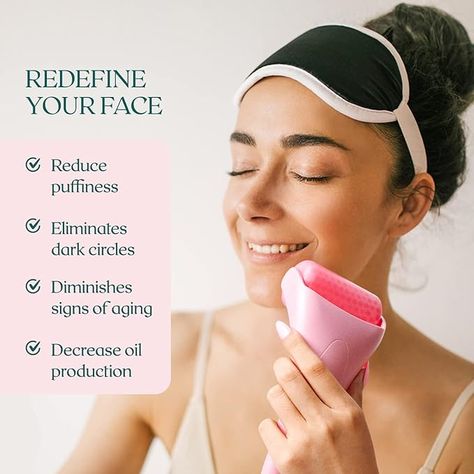 https://amzn.to/47S2UNt Face Icing, Redness Face, Things To Do For Bday, Self Care Must Haves, Ice Roller For Face, Everyday Skin Care Routine, Massage Face, Roller For Face, Soothe Sunburn