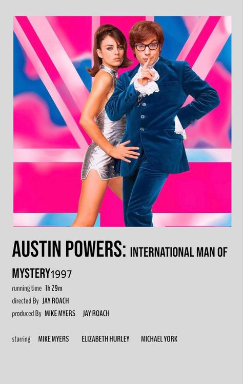 Austin Powers International Man Of Mystery, International Man Of Mystery, Austin Powers, Elizabeth Hurley, Film Posters, Austin, Film, Movie Posters