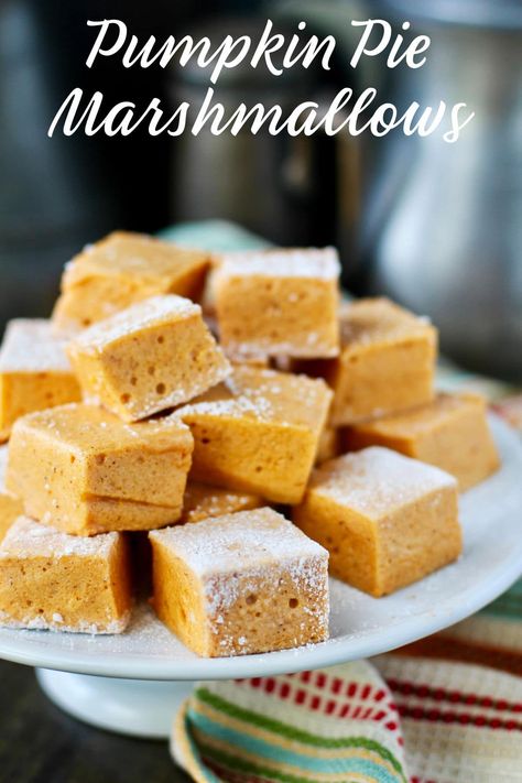 Pumpkin Pie Marshmallows, Pumpkin Marshmallow Recipes, Thanksgiving Pumpkin Recipes, Pie Inspiration, Pumpkin Marshmallow, Jelly Roll Cake, Vegan Pumpkin Recipes, Savory Pumpkin Recipes, Pumpkin Recipes Easy